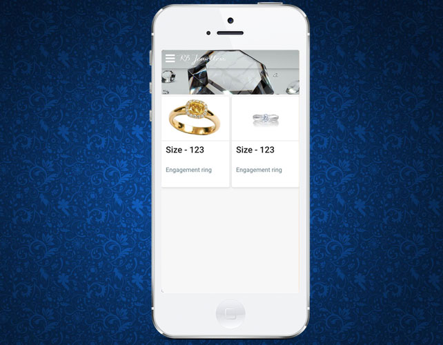 jewellery Iphone App Design